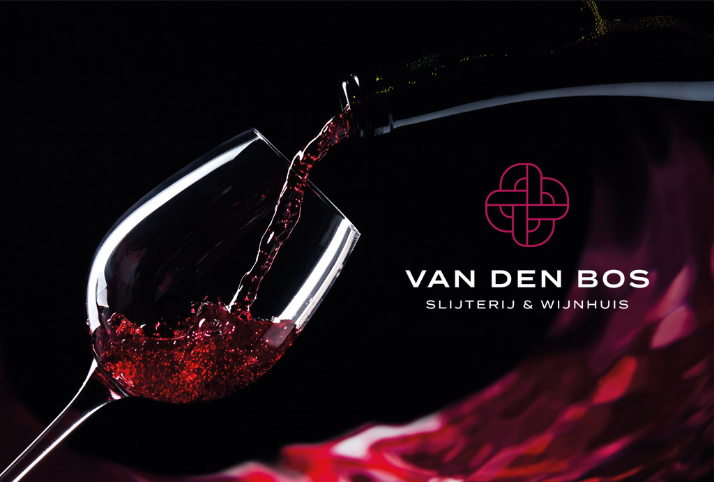 Logo ontwerp Van den Bos - Slijterij & Wijnhuis